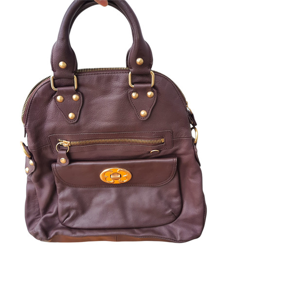 Emma Fox | Burgundy Leather Shoulder Bag - Picture 3 of 13